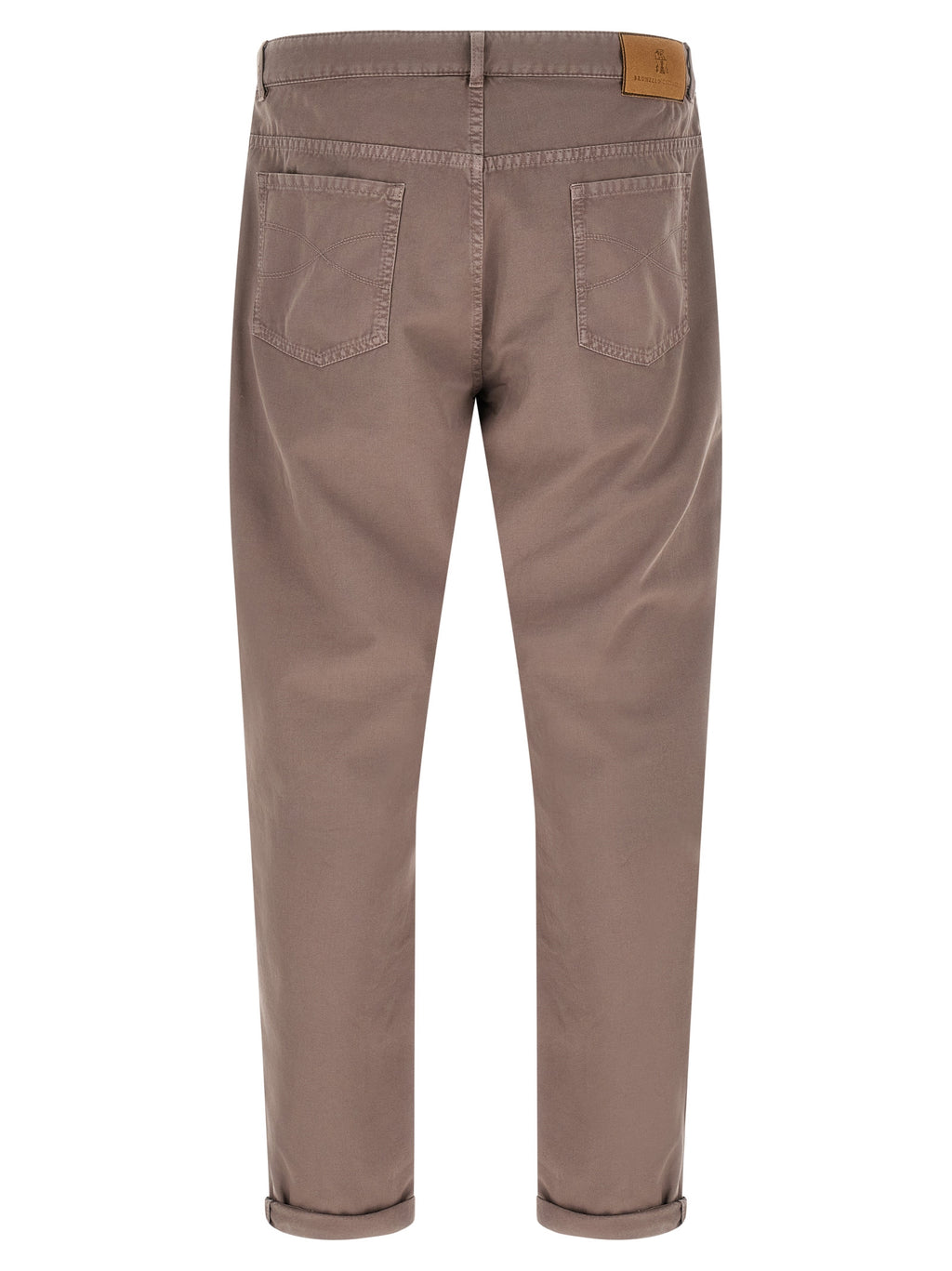 Brunello Cucinelli Brown Cotton Casual Pants