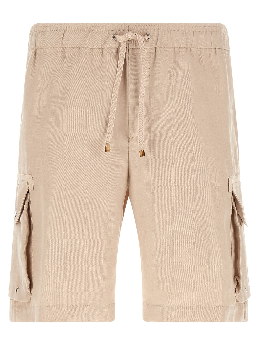 Brunello Cucinelli Beige Leinen-Bermudashorts