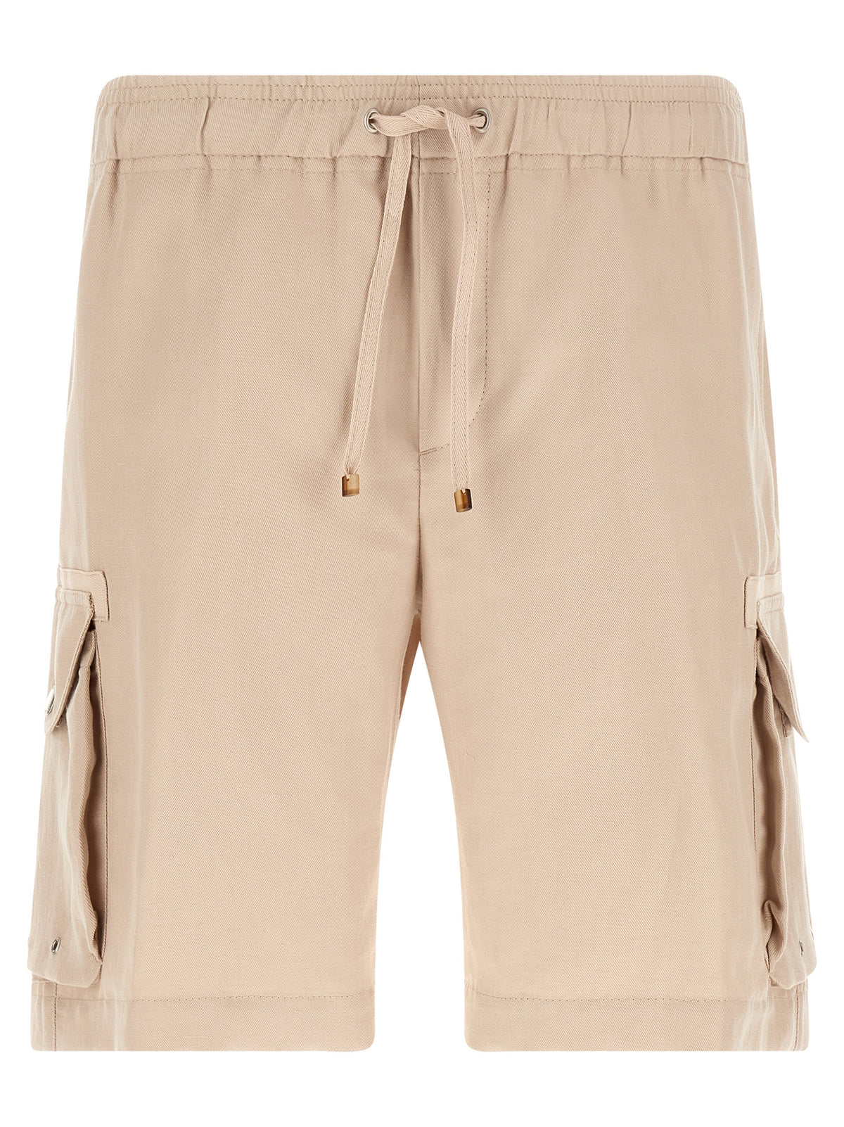 Brunello Cucinelli Beige Leinen-Bermudashorts