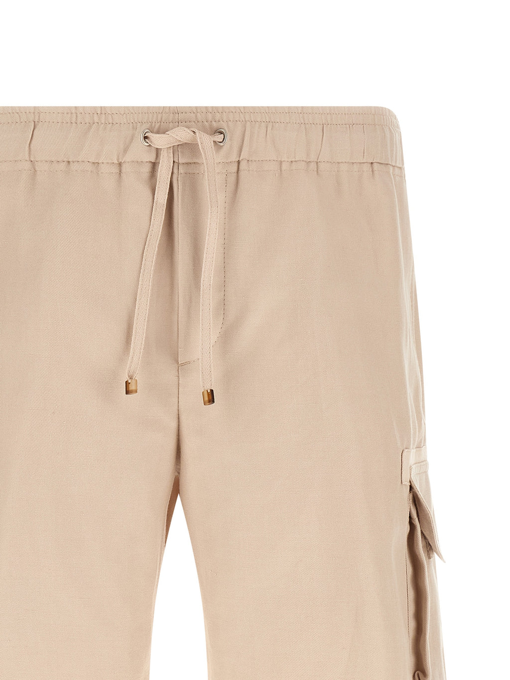 Brunello Cucinelli Beige Leinen-Bermudashorts