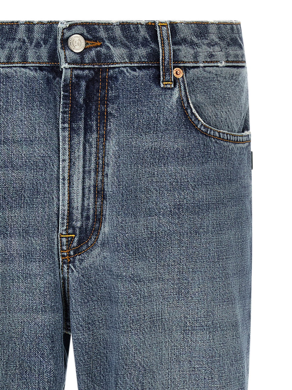 Department 5 Blue Cotton Relaxed Fit Jeans