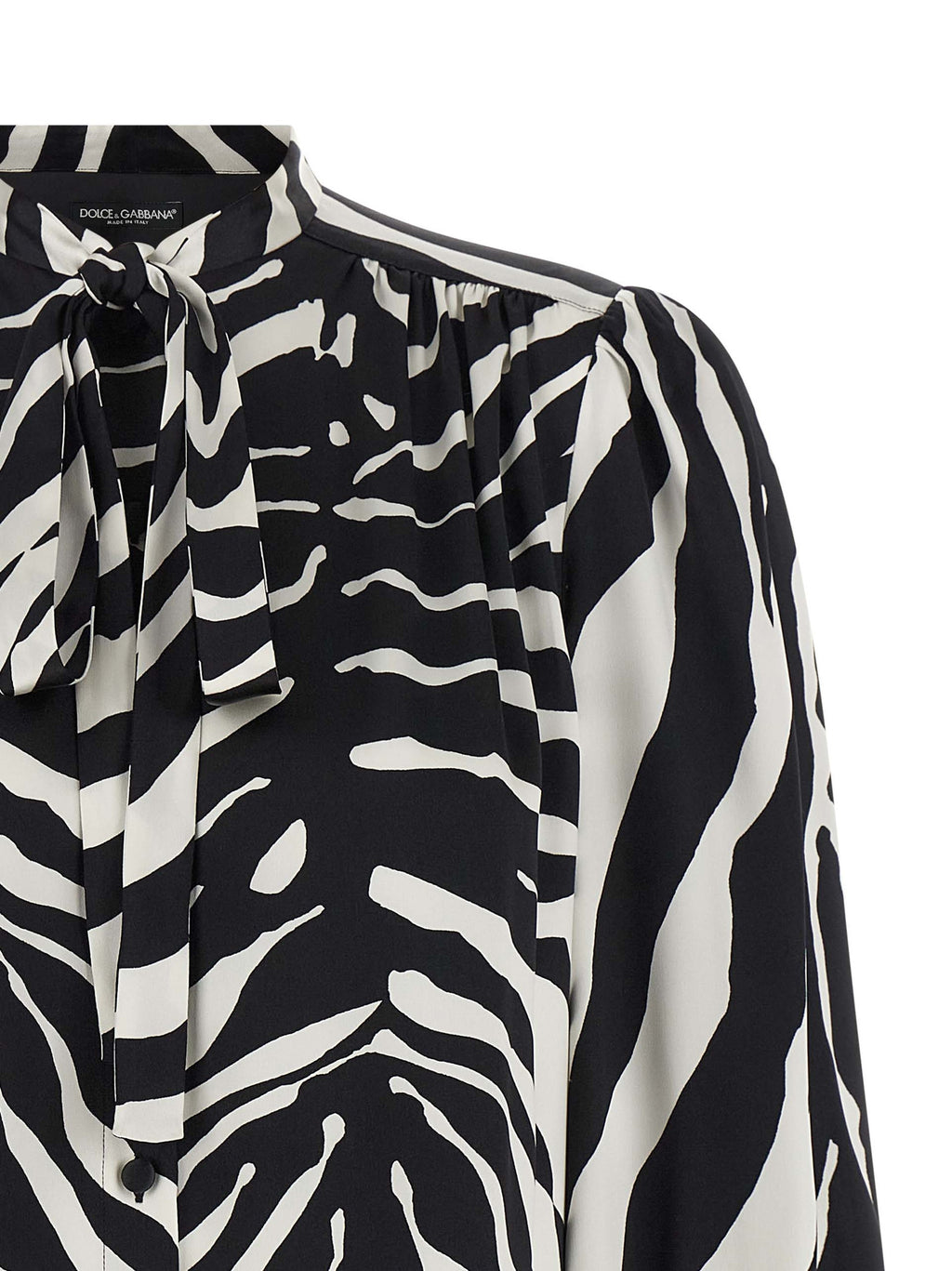 Dolce & Gabbana Bicolor Silk Blouse