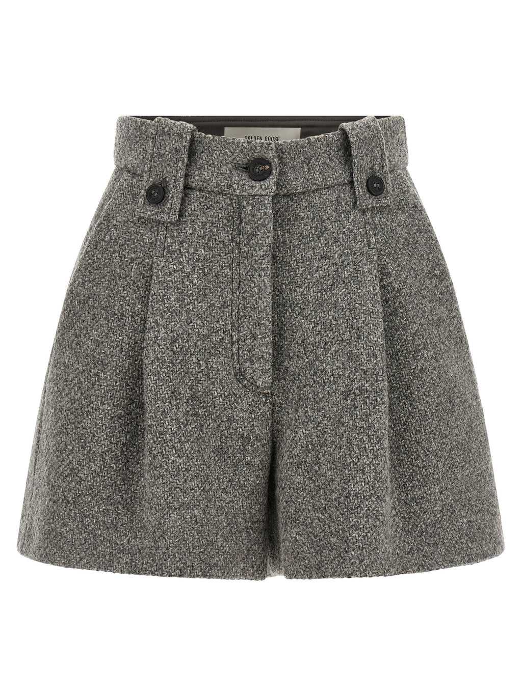 Golden Goose Gray Virgin Wool Bermuda Shorts
