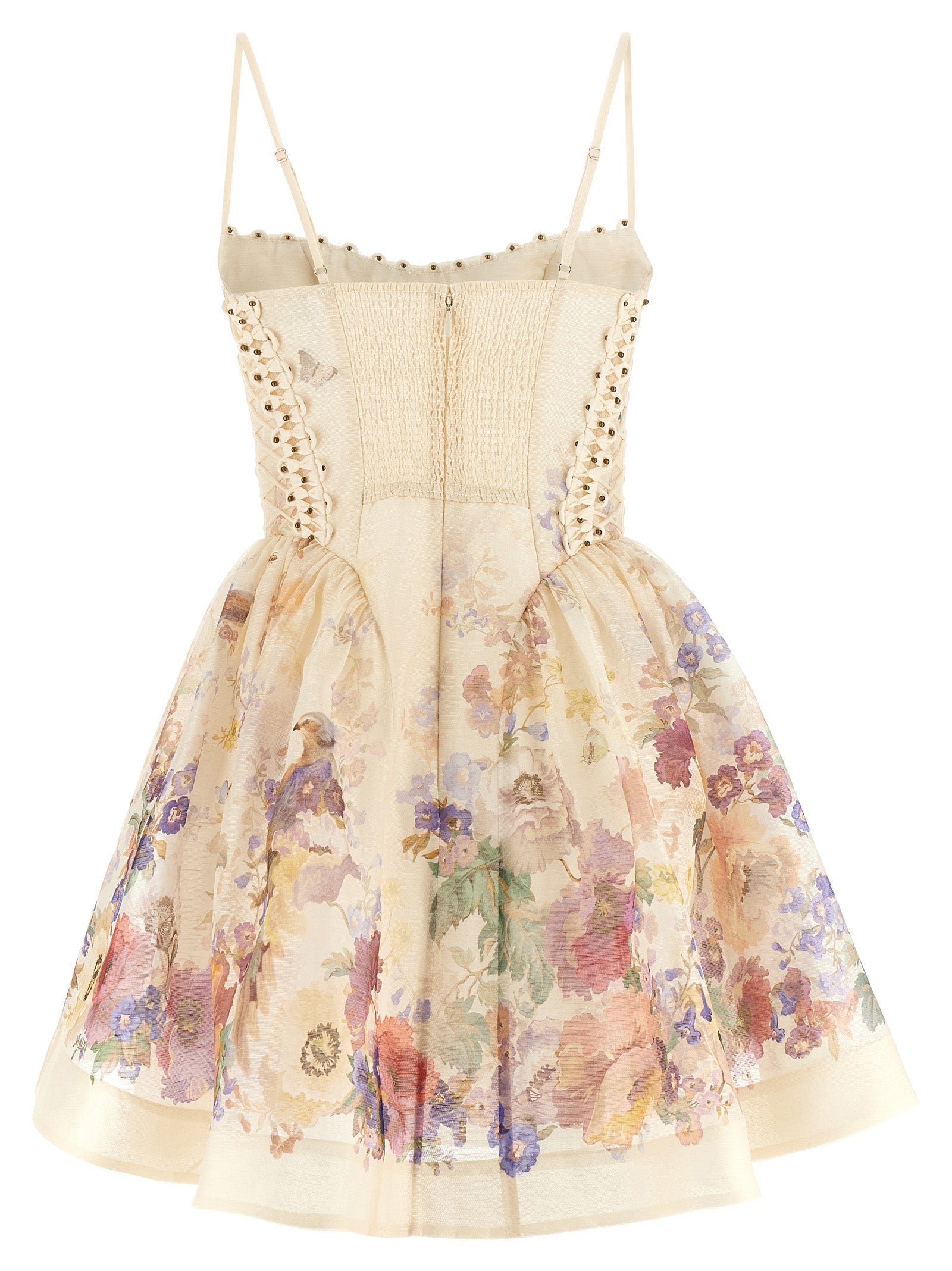 Zimmermann Beige Linen Short Dress