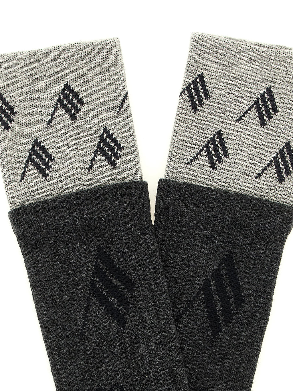 The Attico Gray Cotton Socks