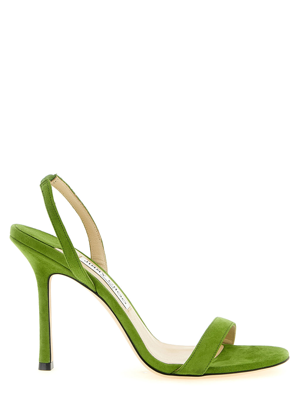 Jimmy Choo Bicolor Leather Stiletto Heel Sandals