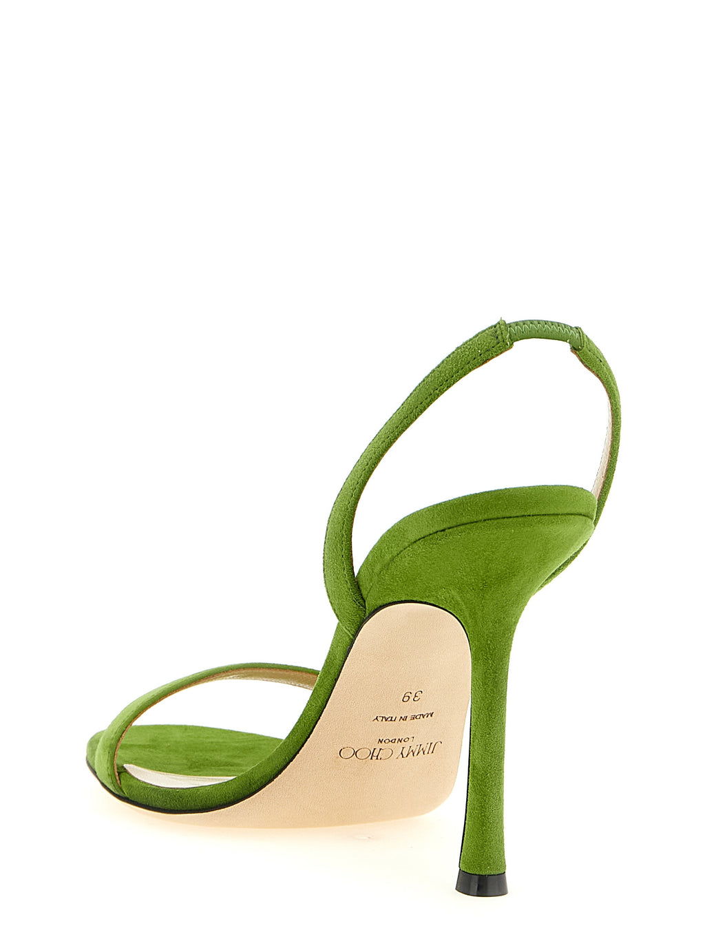 Jimmy Choo Bicolor Leather Stiletto Heel Sandals
