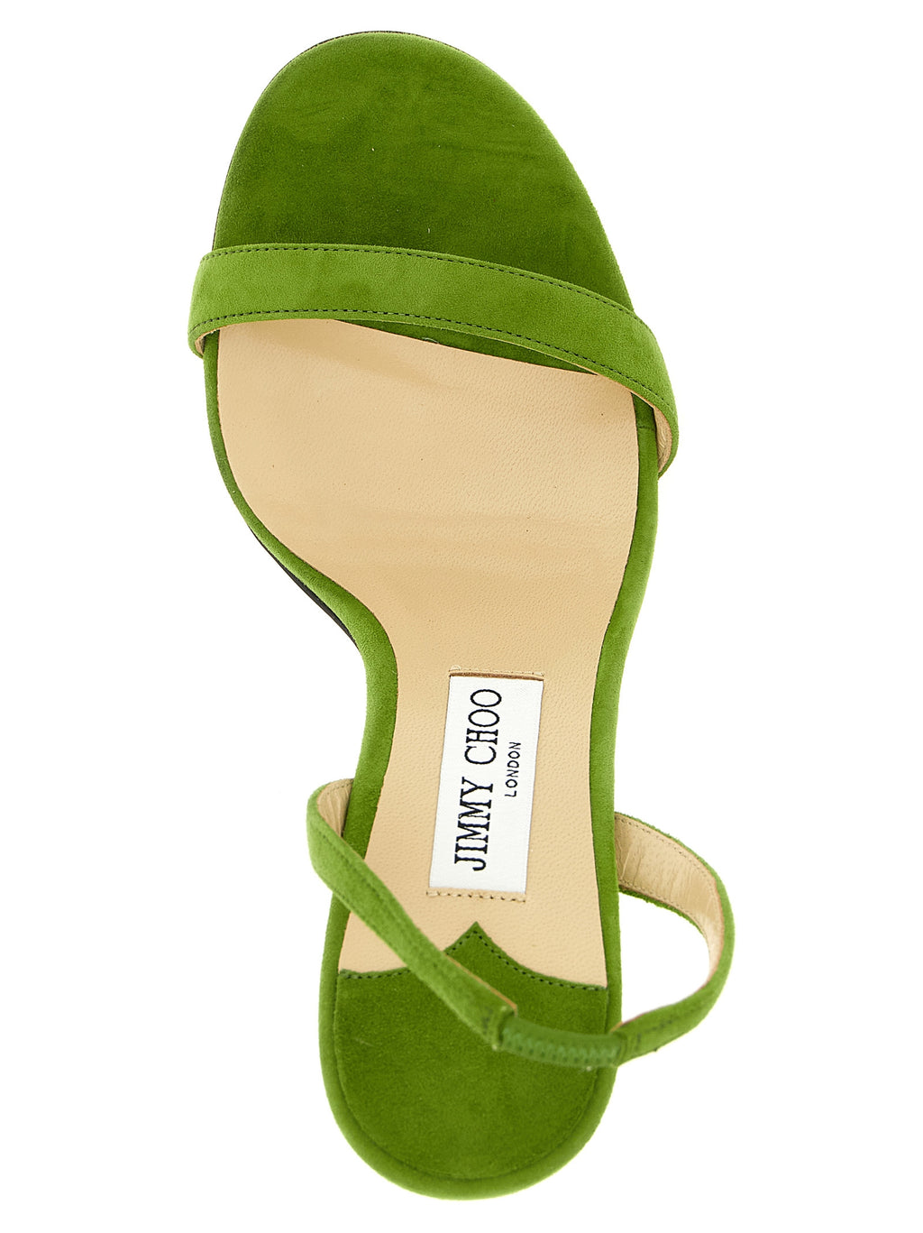 Jimmy Choo Bicolor Leather Stiletto Heel Sandals