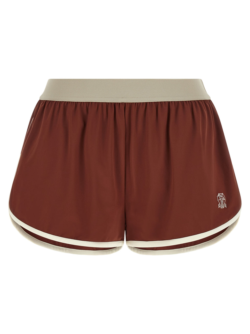 Brunello Cucinelli Bordeaux Polyamide Bermuda Shorts