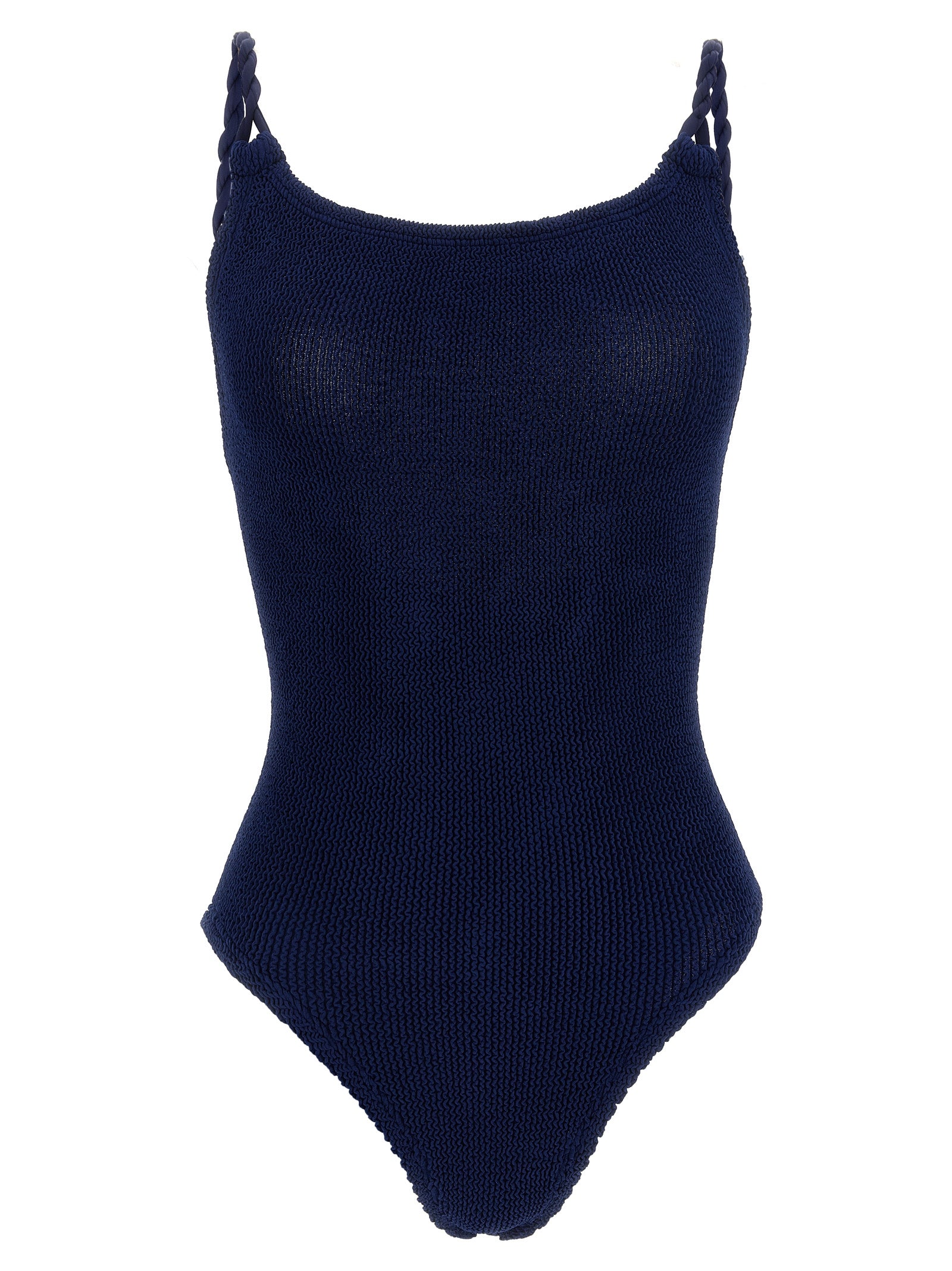 Hunza G Blue Polyamide One-Piece Swimsuit