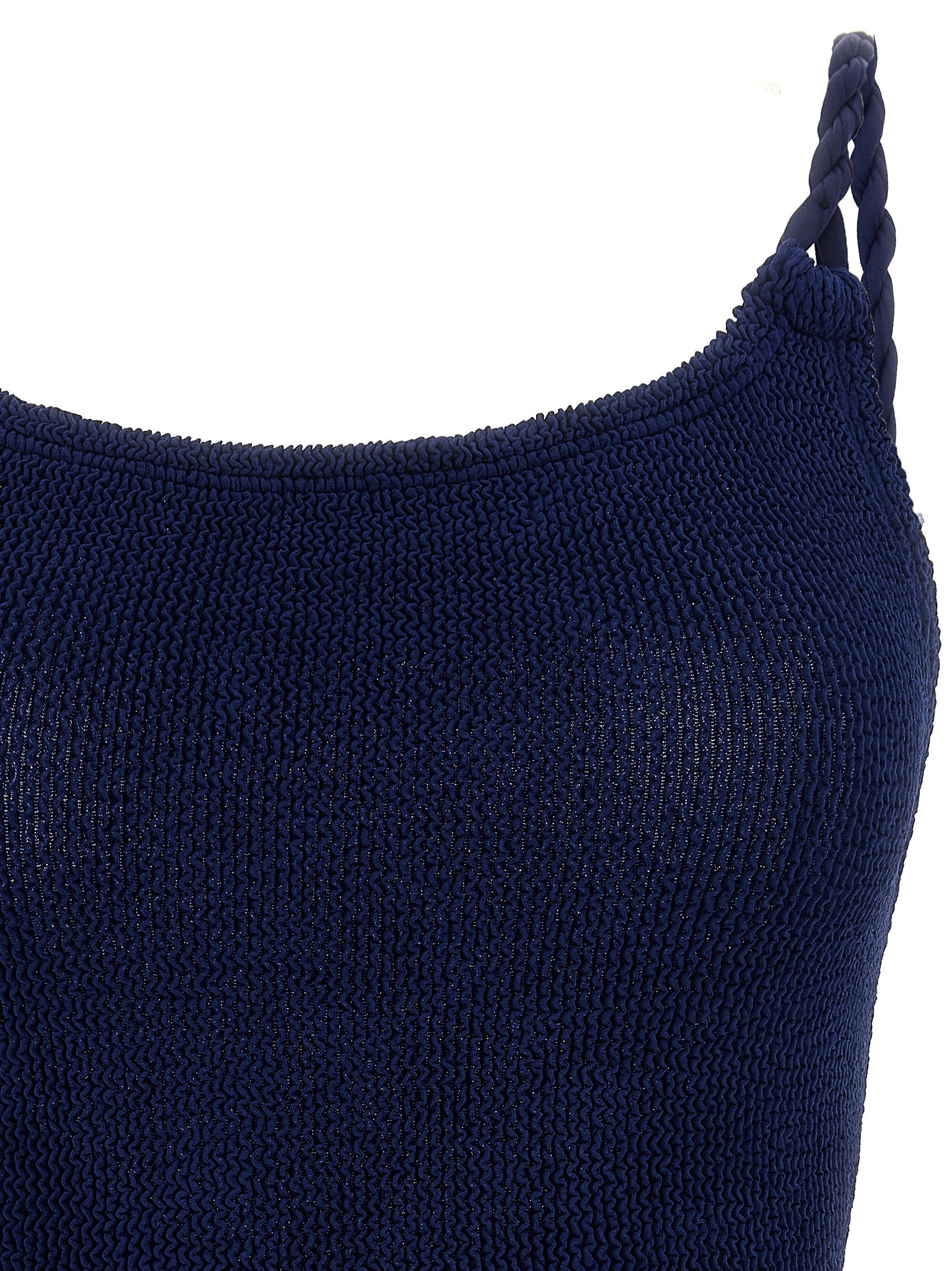 Hunza G Blue Polyamide One-Piece Swimsuit