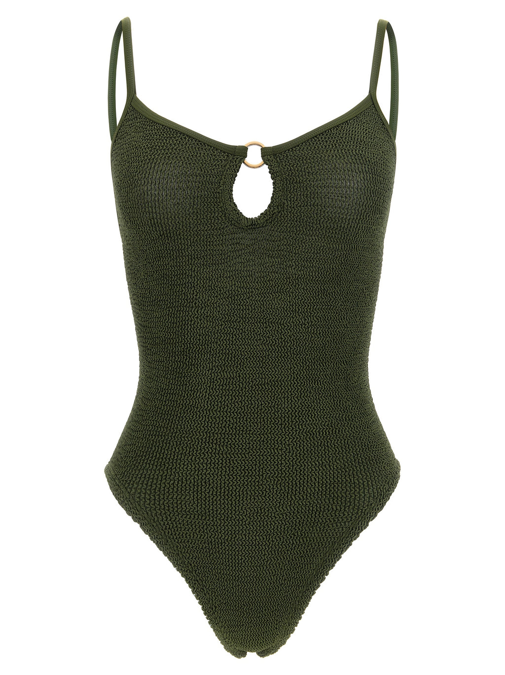 Hunza G Bicolor Polyamide One-Piece Swimsuit