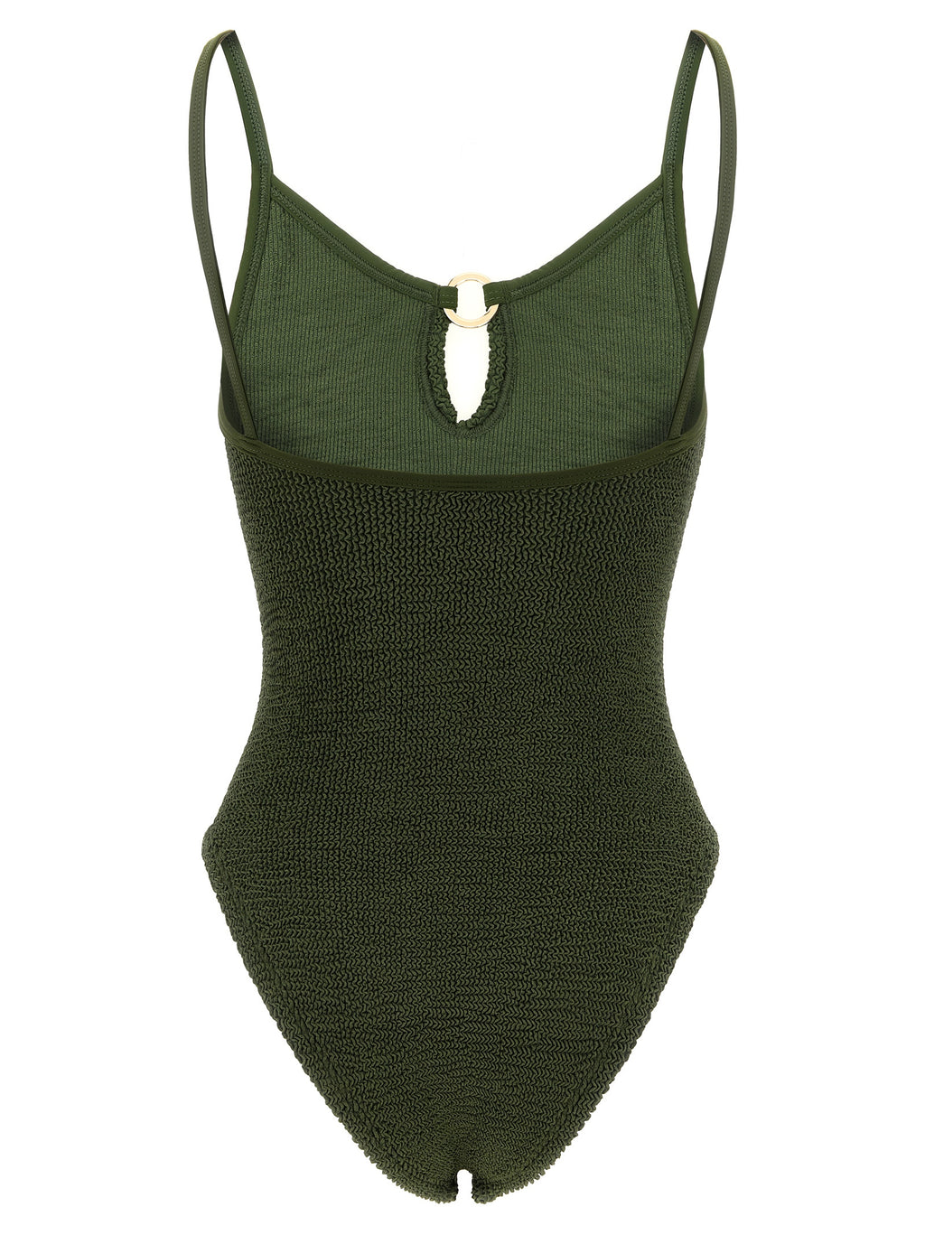 Hunza G Bicolor Polyamide One-Piece Swimsuit