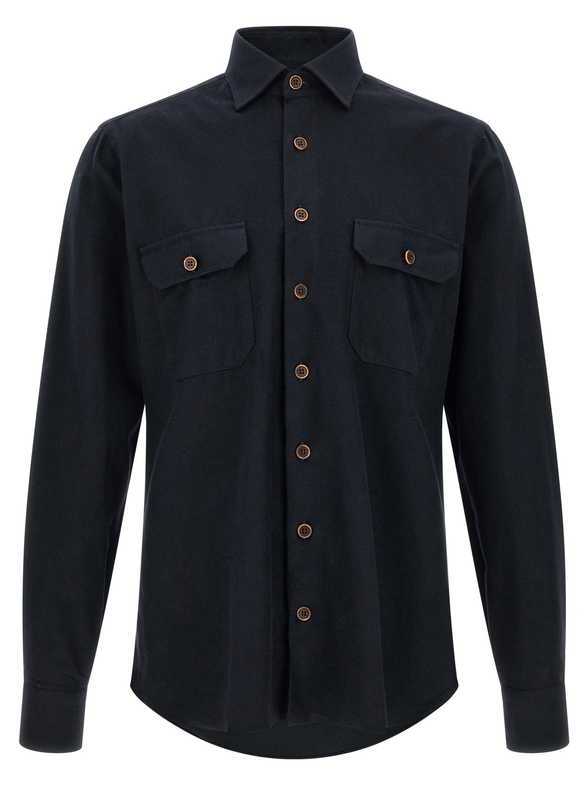 BORRIELLO Blue Cotton Blouse