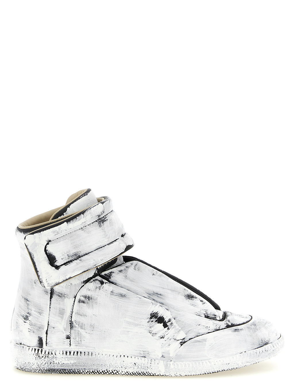 Maison Margiela Bicolor Calfskin Athletic Sneakers