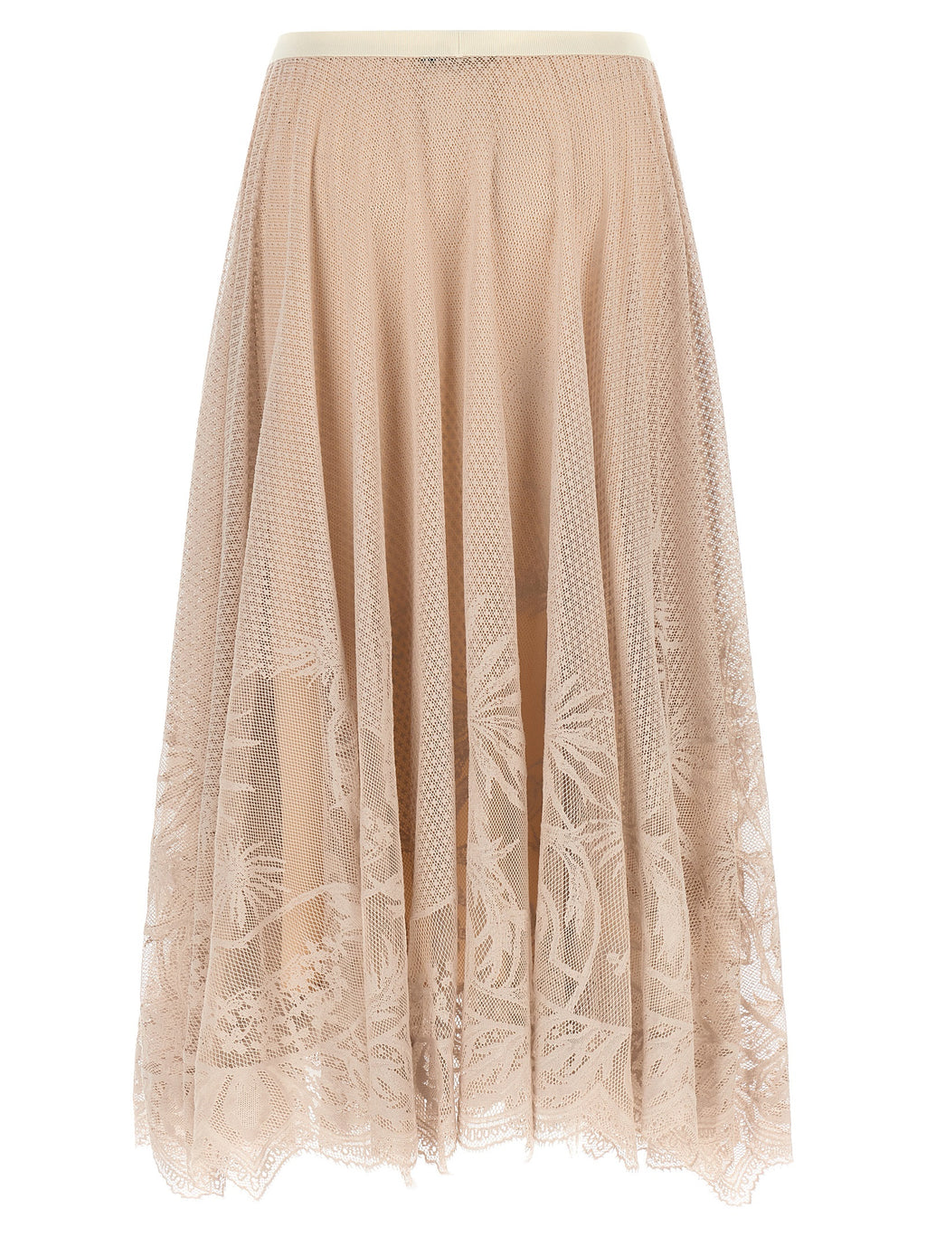Fabiana Filippi Multicolor Cotton Midi Skirt
