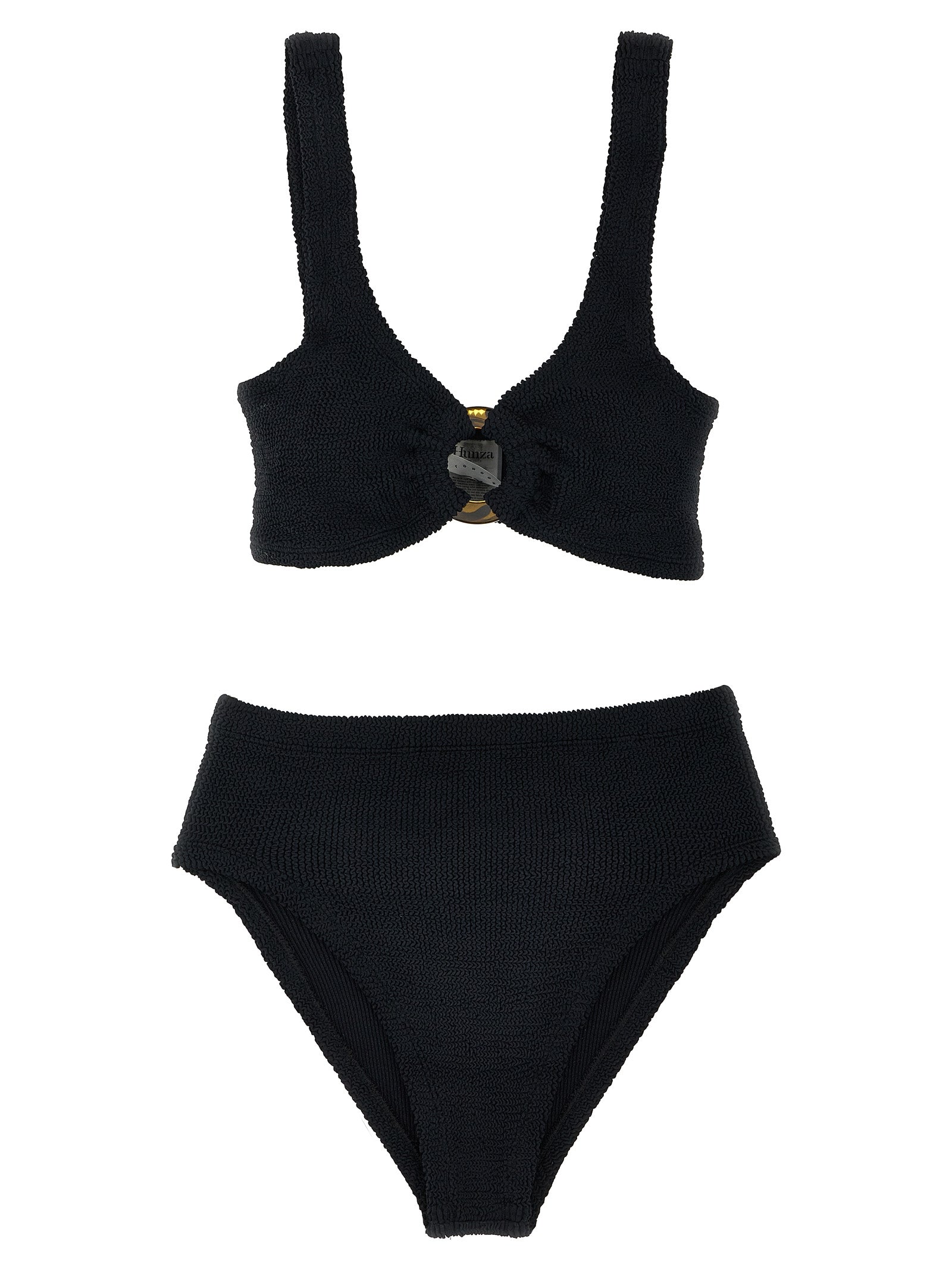 Hunza G Black Nylon Bikini