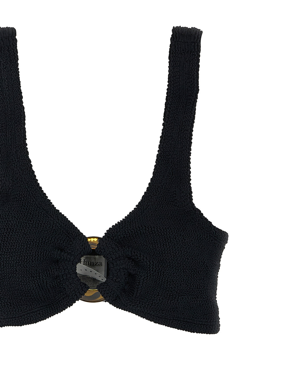 Hunza G Black Nylon Bikini