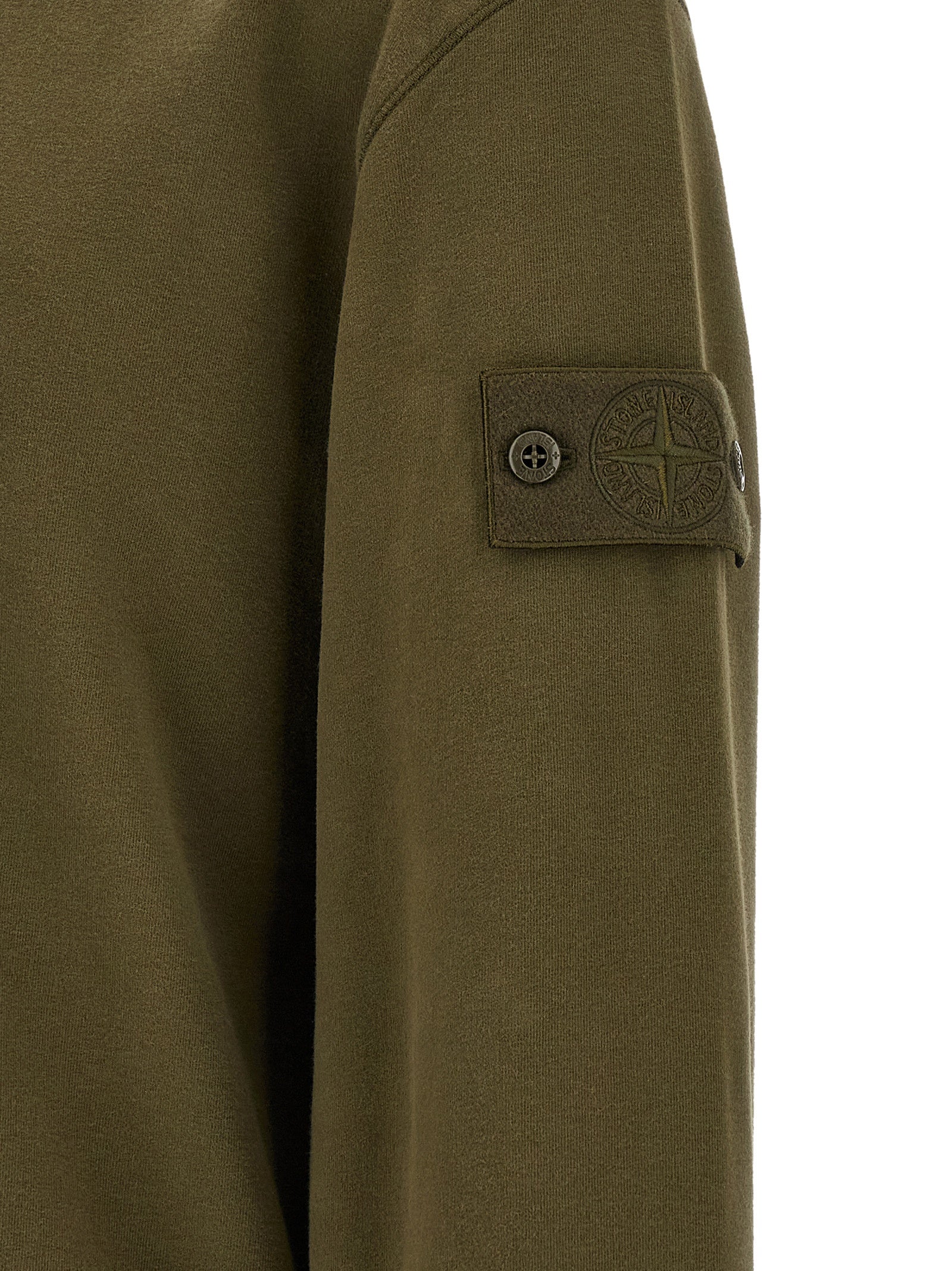 Stone Island Bicolor Cotton Sweatshirt