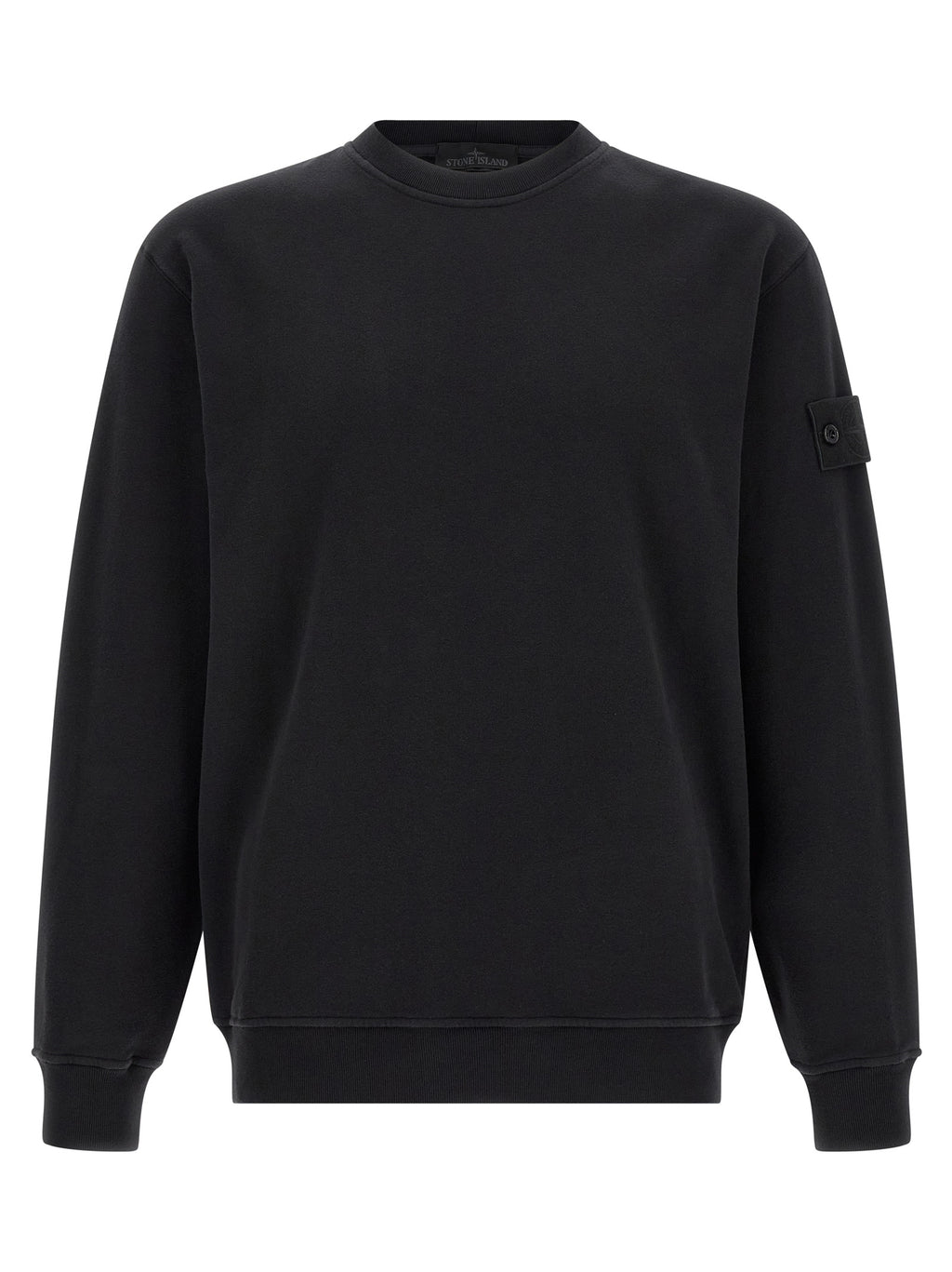 Stone Island Black Cotton Sweatshirt