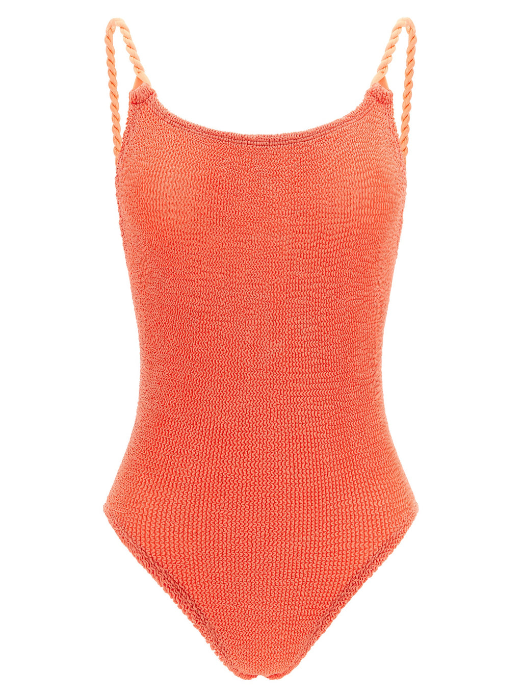 Hunza G Orange Polyamide One-Piece Swimsuit