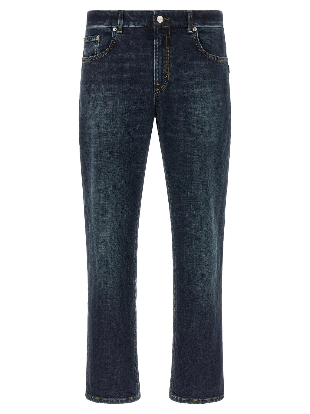 Department 5 Blue Cotton Cropped Jeans