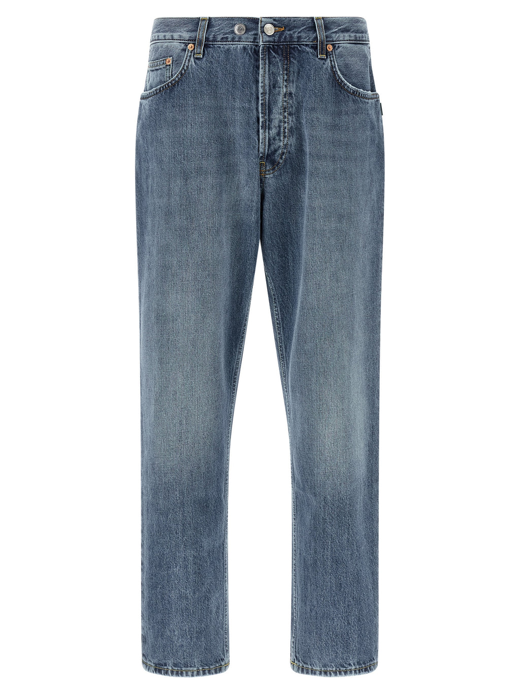 Department 5 Blue Cotton Tapered Jeans