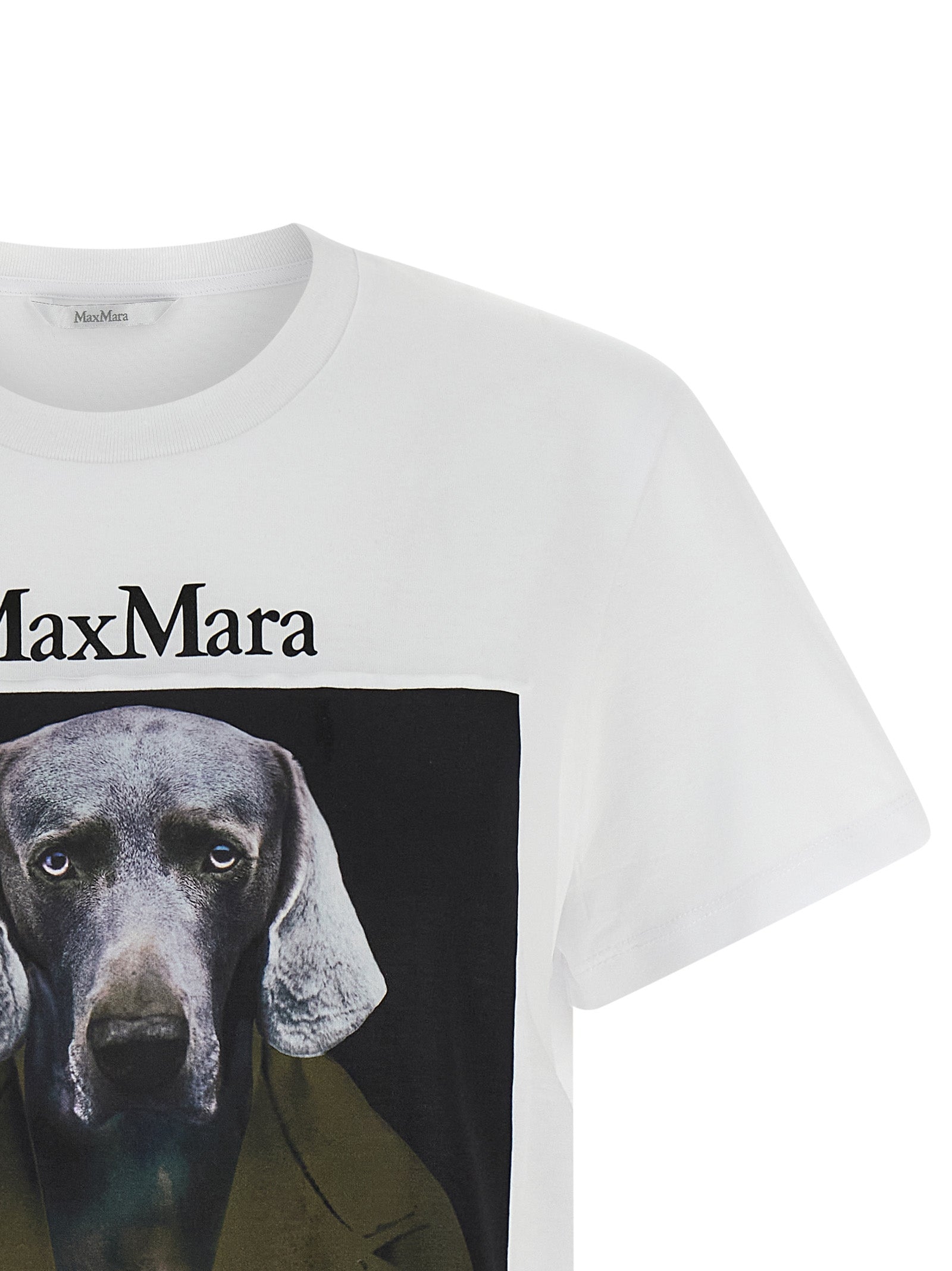 Max Mara White Cotton T-Shirt