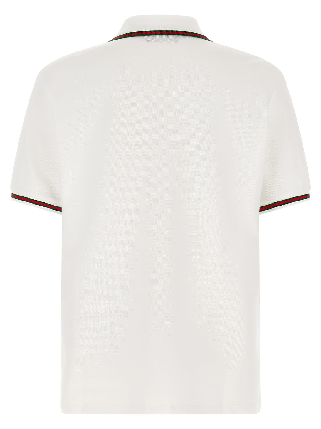Gucci White Cotton Polo Shirt