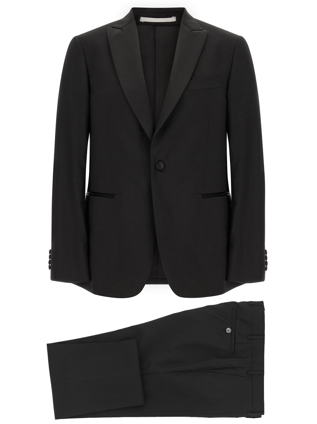 Pal Zileri Black Wool Two-Piece Suit