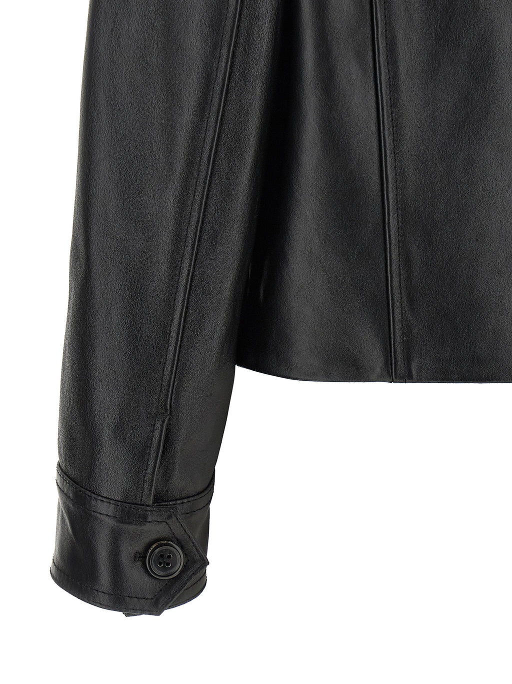 Marni Black Calfskin Leather Jacket