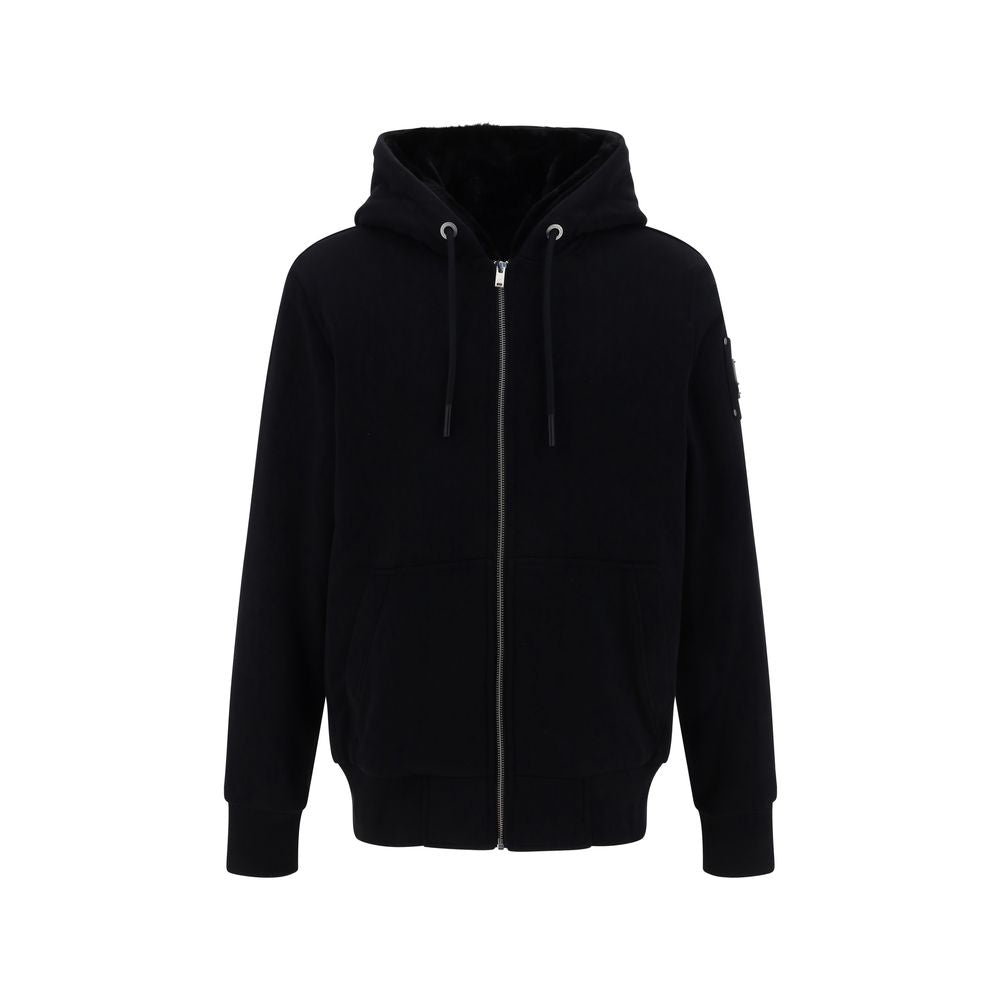 Moose Knuckles Black Polyester Hoodie
