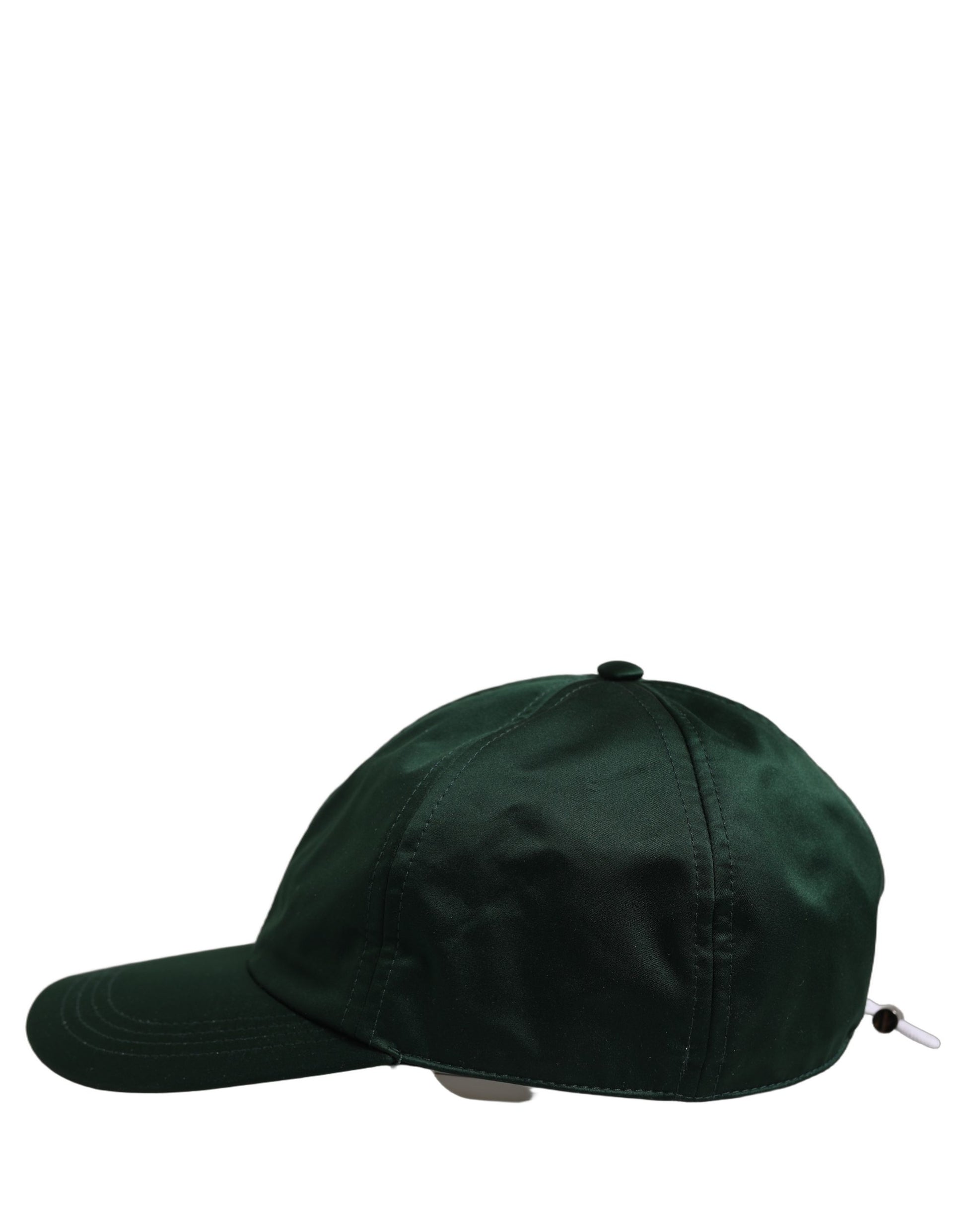 Dolce & Gabbana Men Deep Green Cotton Baseball Cap 6 Panels Hat
