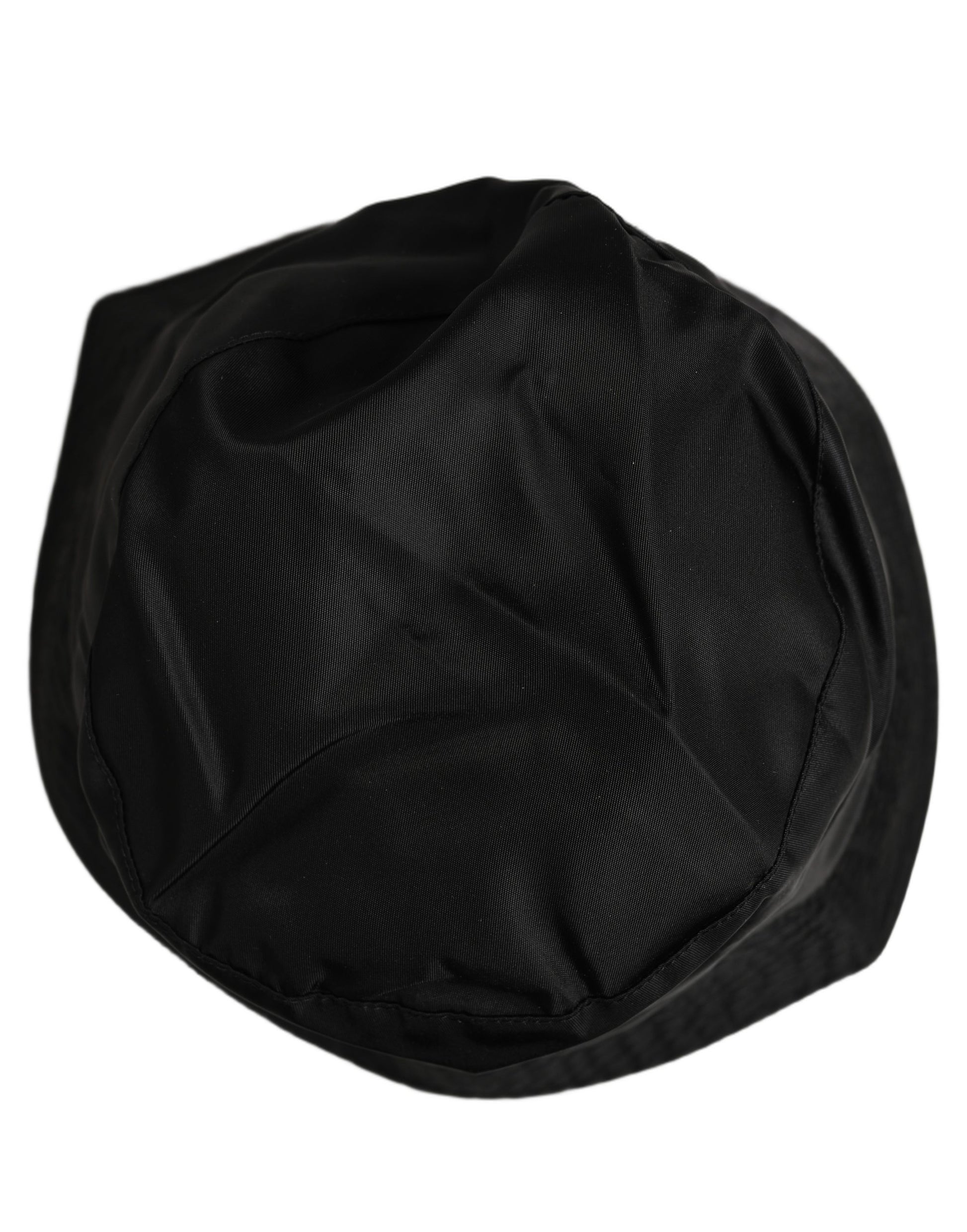 Dolce & Gabbana Men Black Nylon Wide Brim Bucket Capello Hat