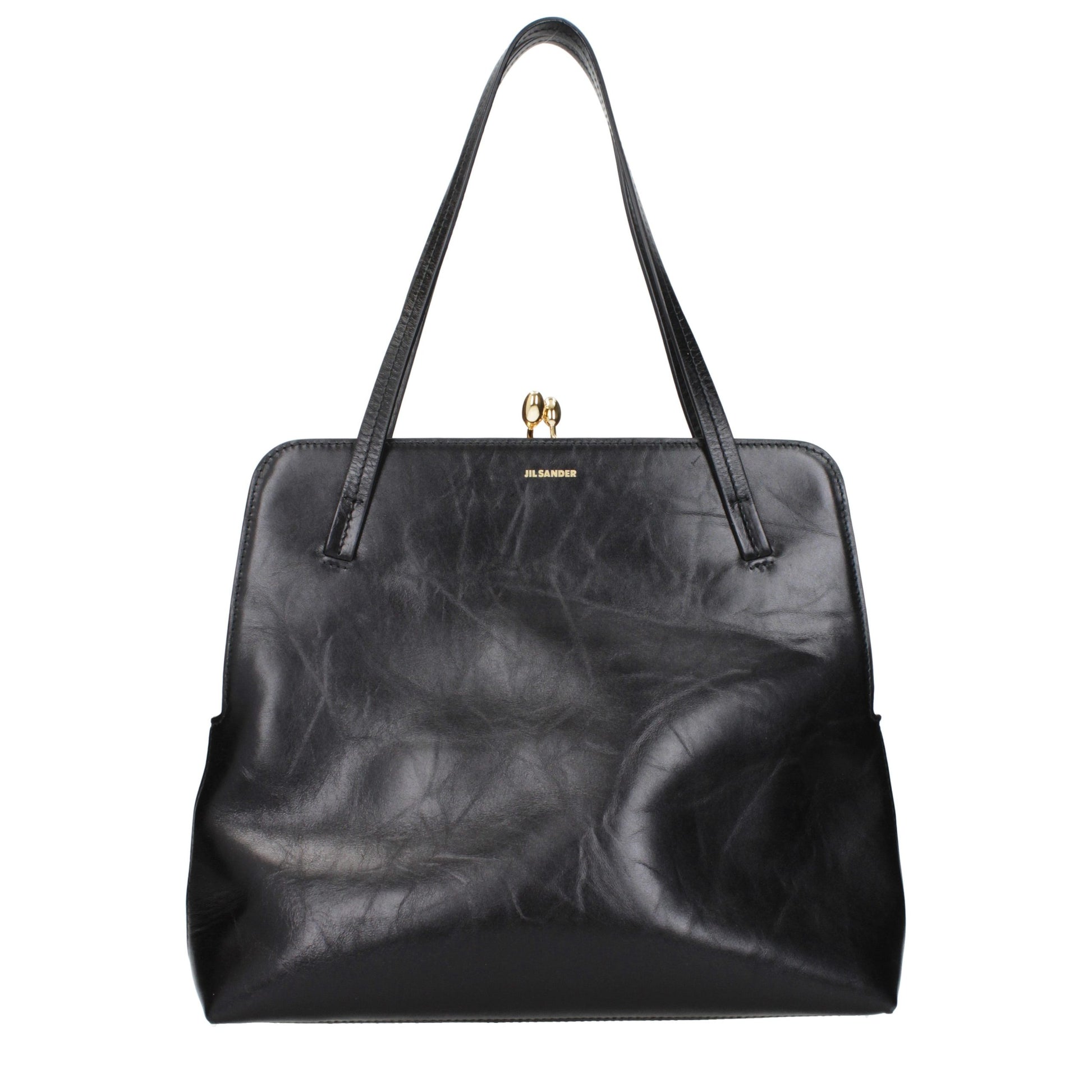 Jil Sander Black Leather Shoulder Bag