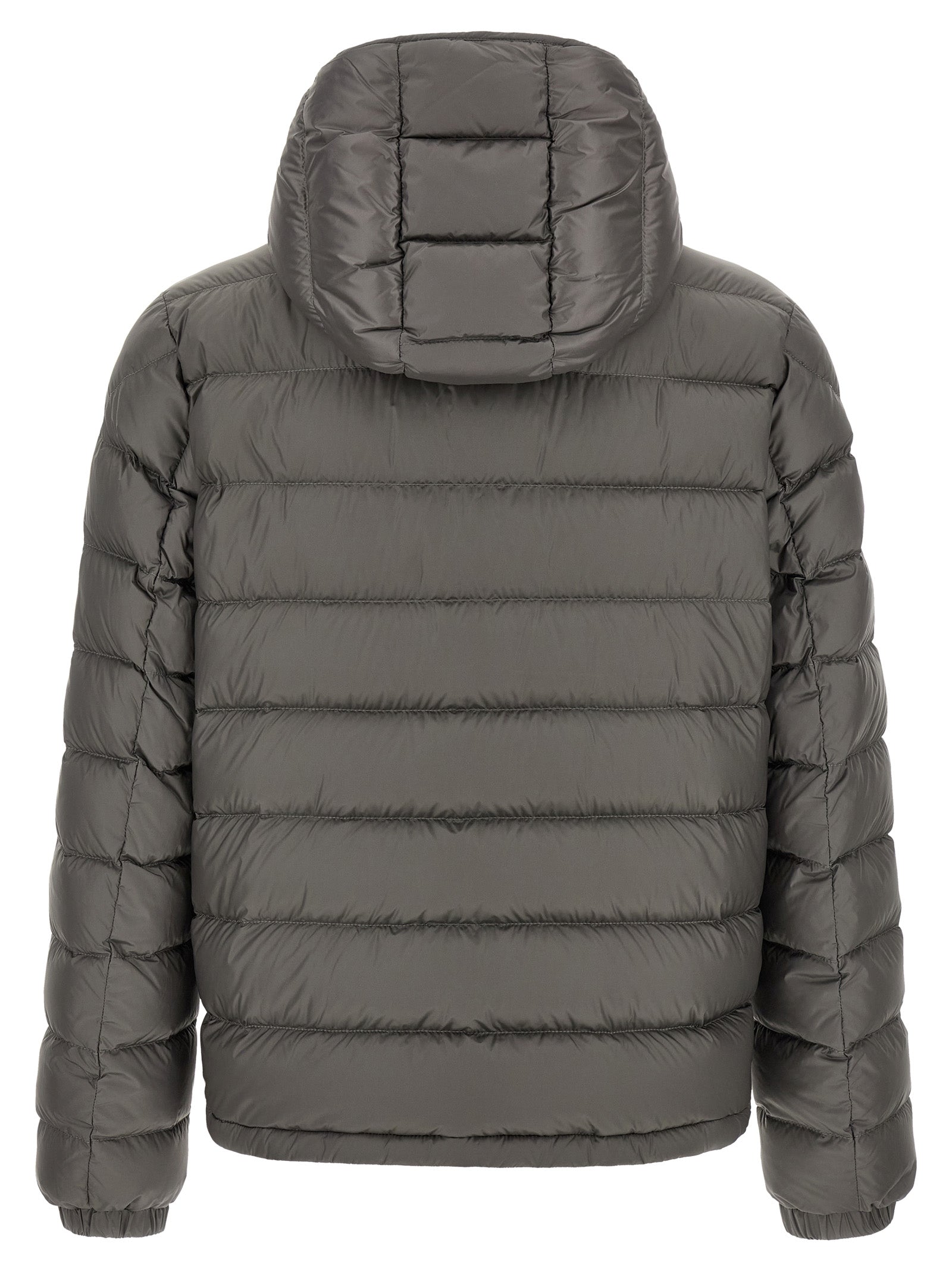 Moncler Gray Polyamide Full-Length Jacket