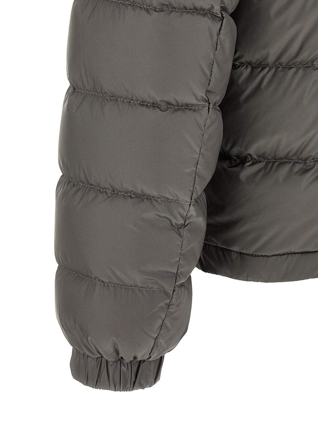 Moncler Gray Polyamide Full-Length Jacket