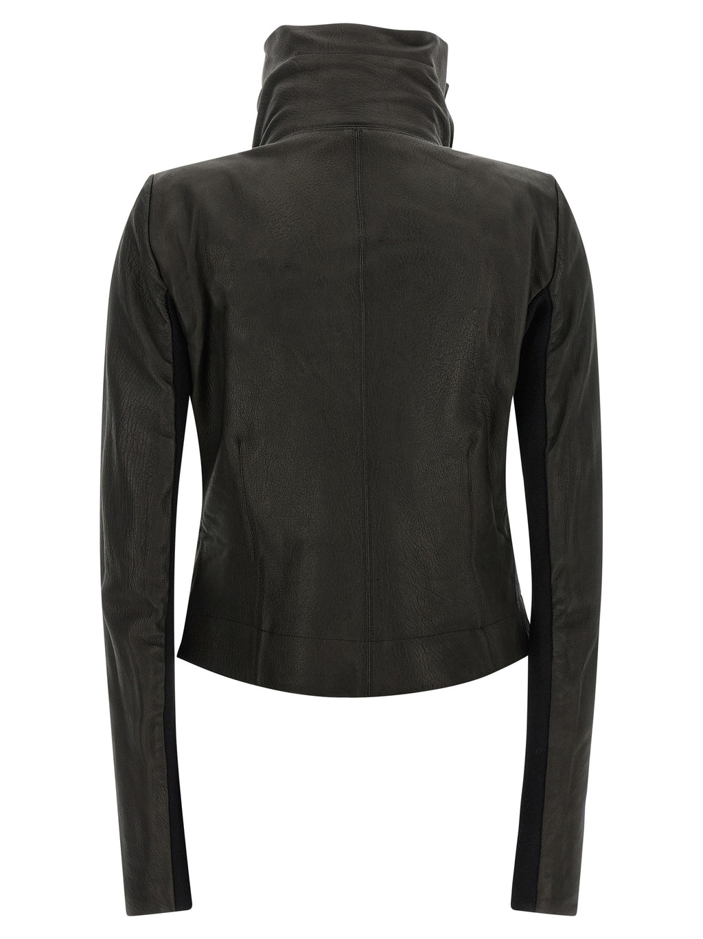 Rick Owens Black Lamb Leather Leather Jacket