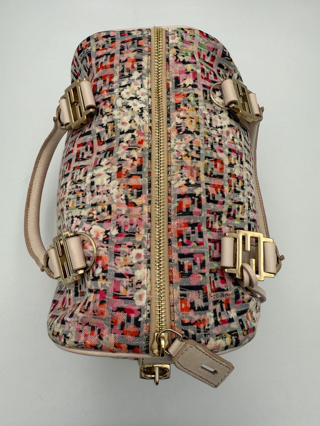 Fendi FENDI FF Canvas Flowers Handbag