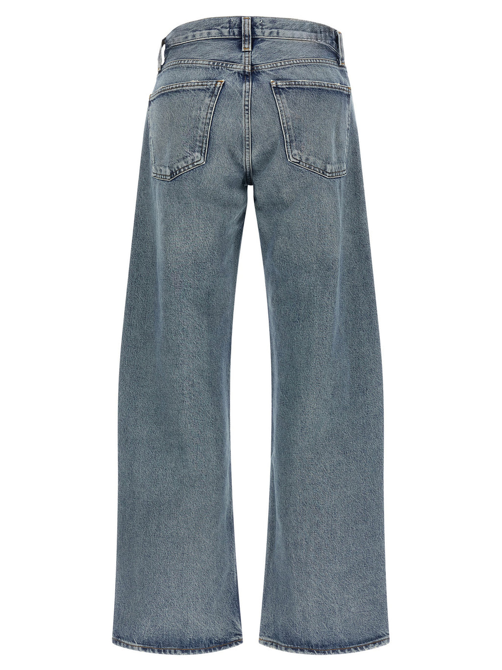 Agolde Blue Cotton Relaxed Fit Jeans