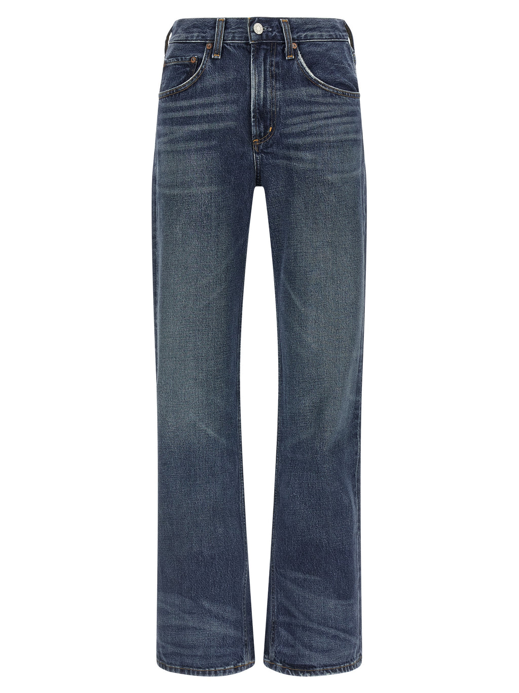 Agolde Blue Cotton Bootcut Jeans