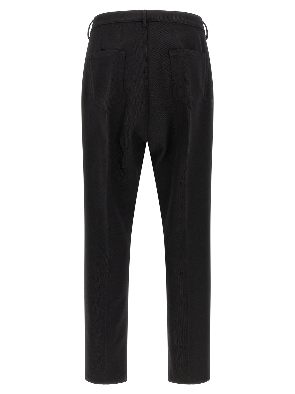 Rick Owens Black Cotton Casual Pants