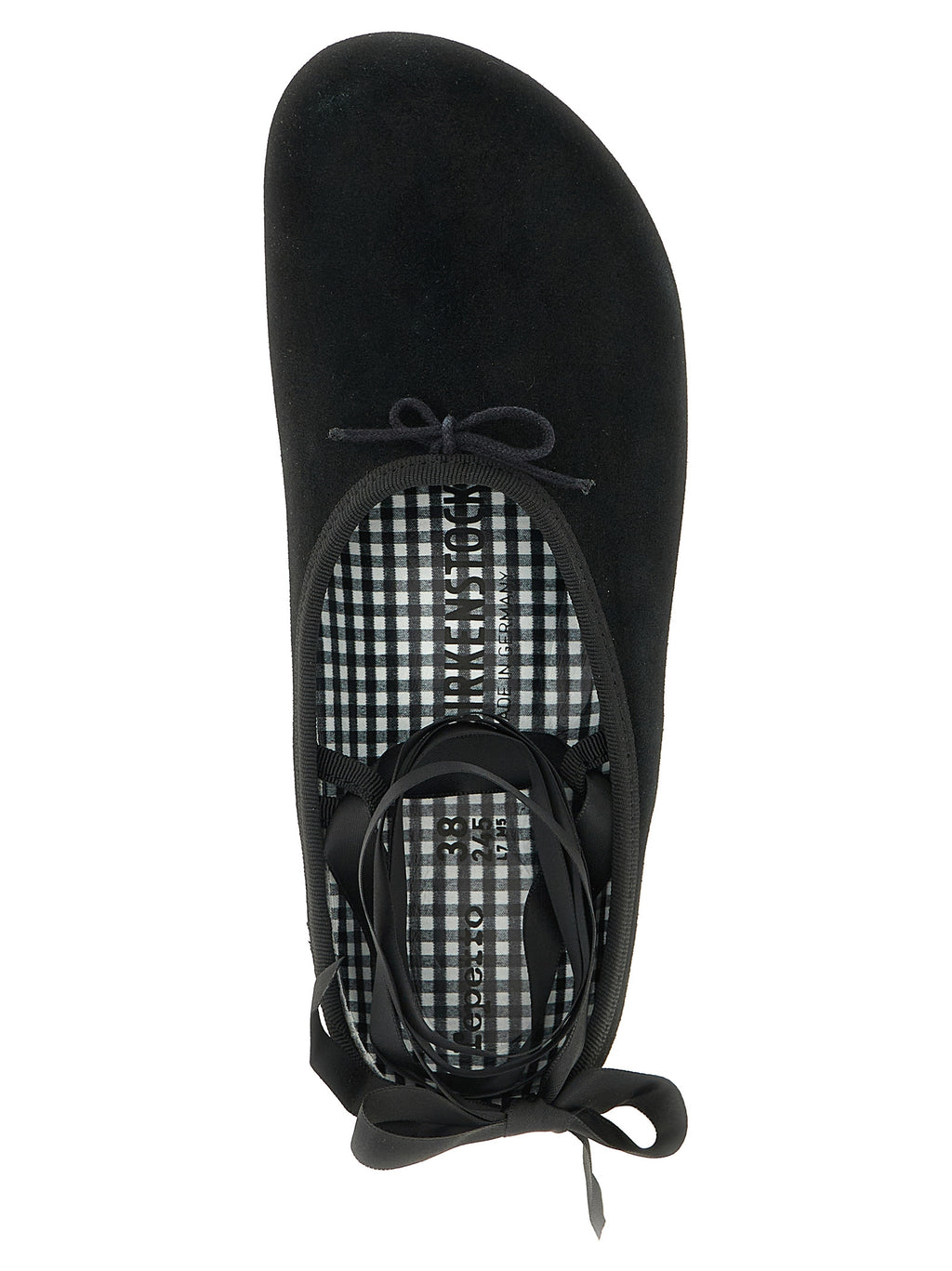 Birkenstock Black Suede Leather Ballet Flats