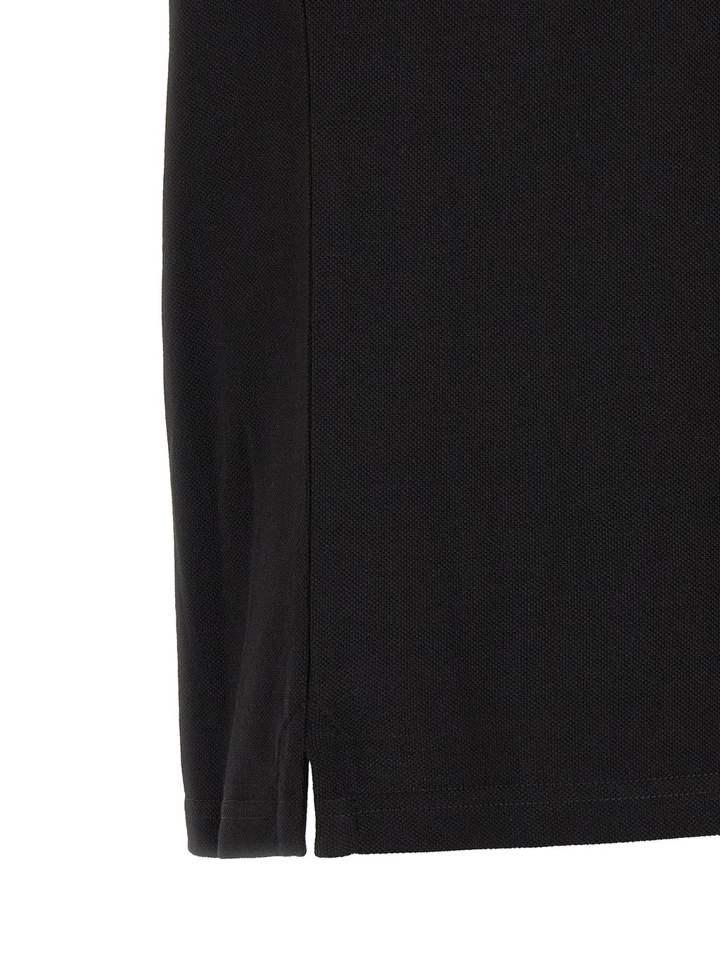 Moncler Black Cotton Polo Shirt