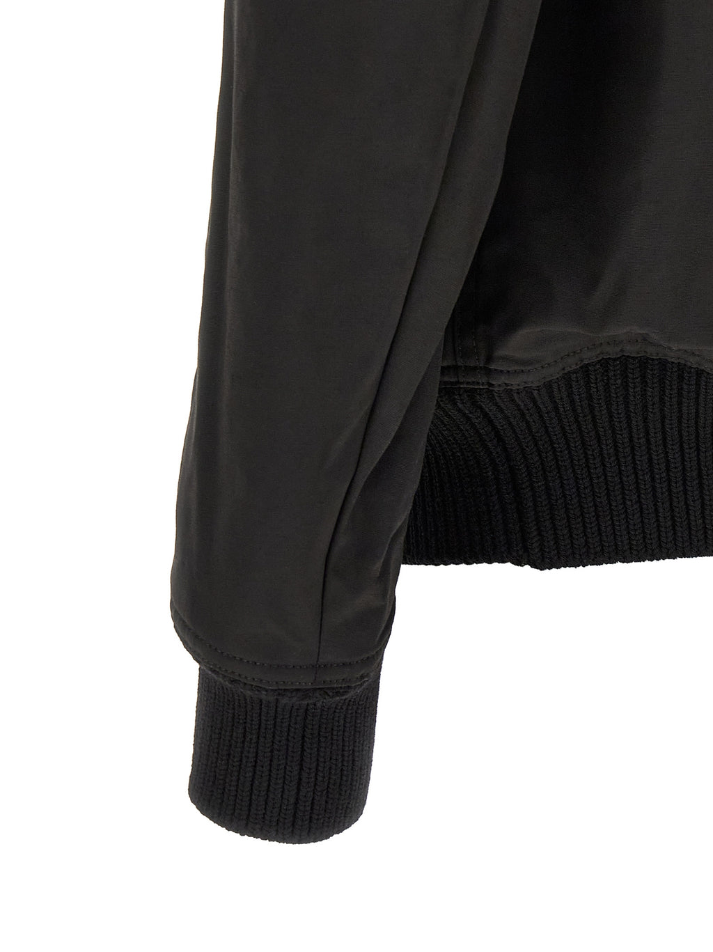 Rick Owens Black Nylon Bomber