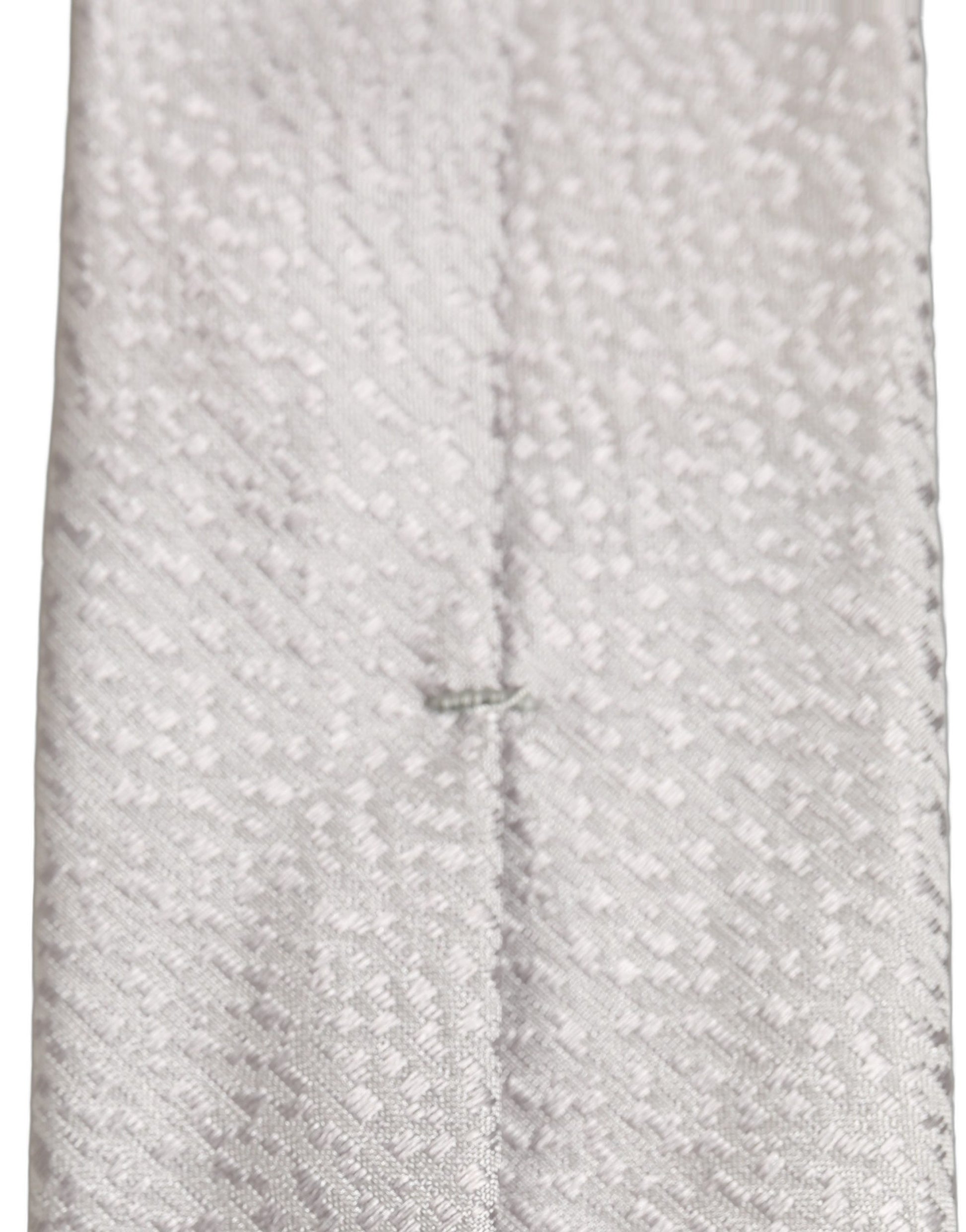 Dolce & Gabbana Men Gray 100% Silk Textured Adjustable Tied Necktie Tie
