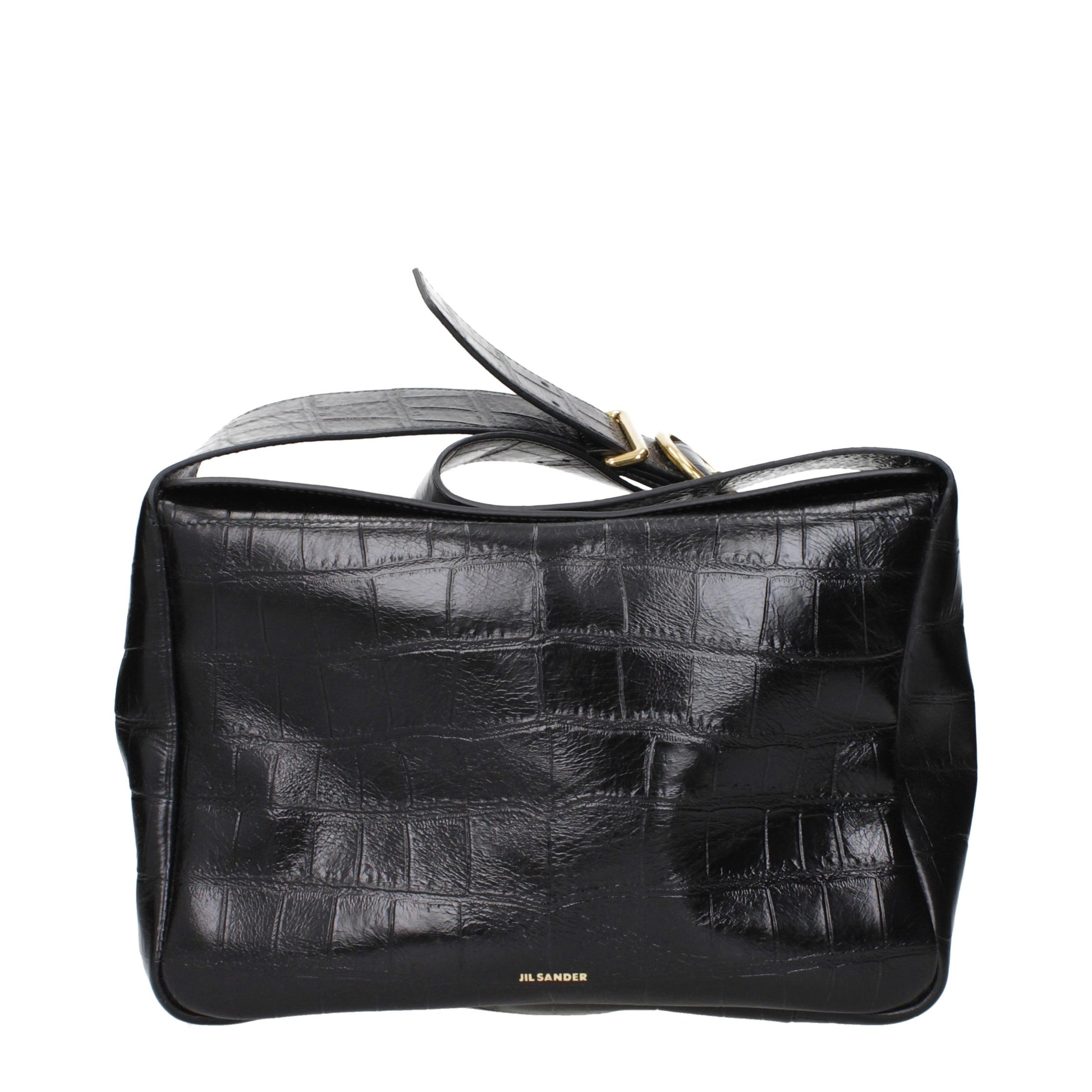 Jil Sander Black Leather Crossbody Bag