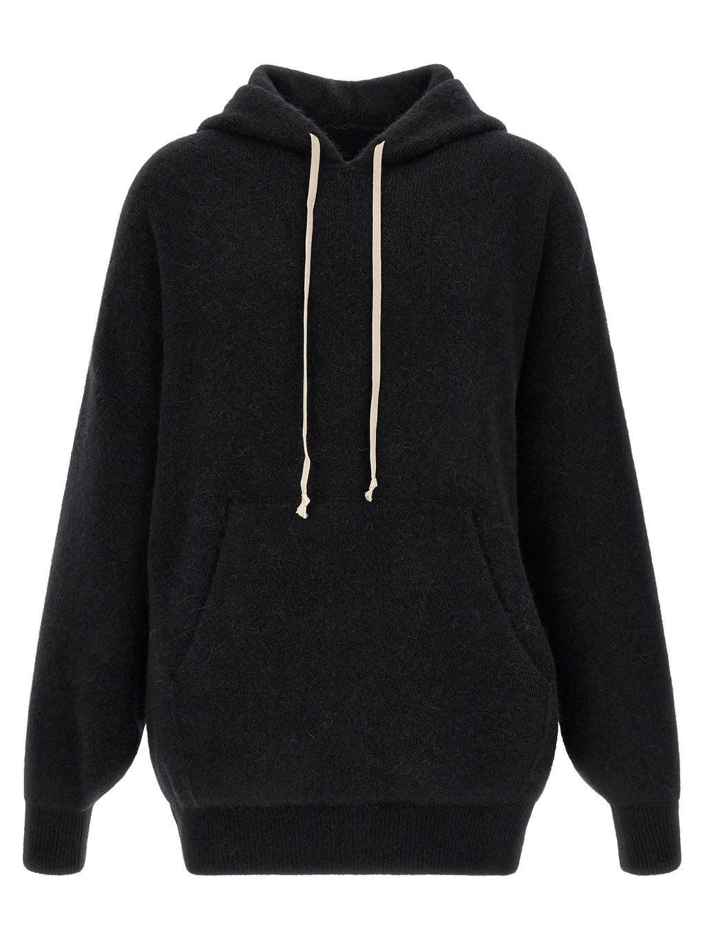 Rick Owens Black Marabou Sweatshirt