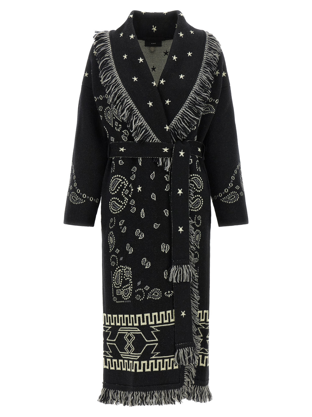 Alanui Black Virgin Wool Coat