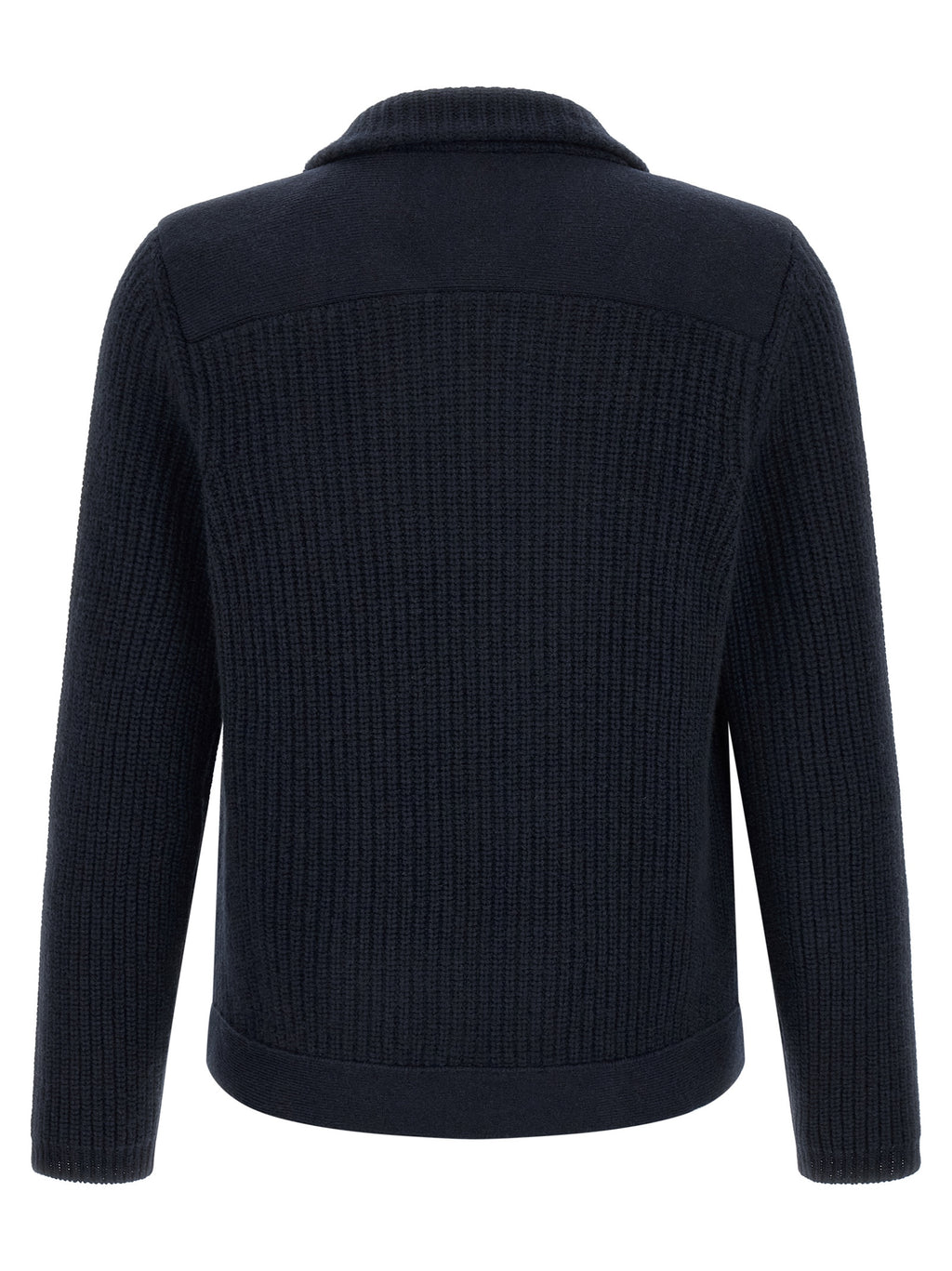 Brunello Cucinelli Blue Cashmere Cardigan